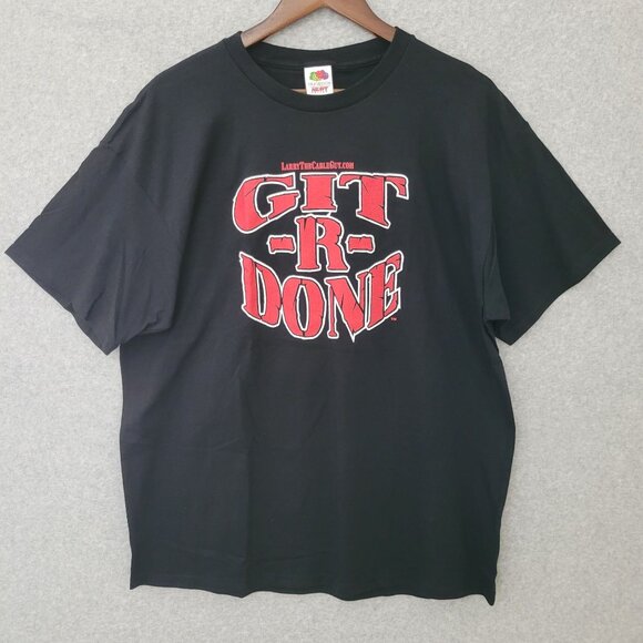Fruit of the Loom Other - Larry The Cable Guy "Git-R-Done" T-Shirt XL Black Cotton Fruit Of The Loom NWT